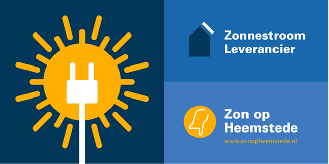 Beeldmerk Zon op Heemstede als zonnestroomleverancier